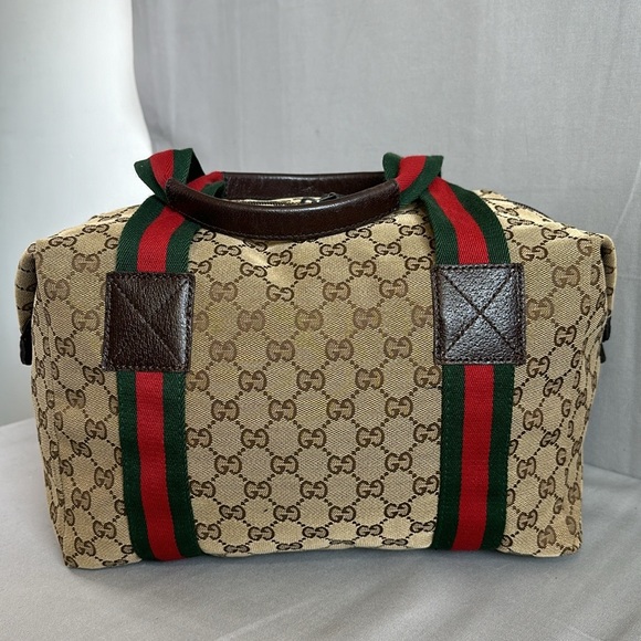 Gucci GG Monogram Web Medium Collapsible Carry-On Duffle Bag - Picture 2 of 12